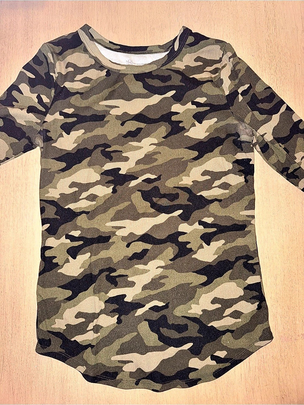 No Boundaries Camo Short Sleeve Tee Girls Medium